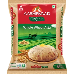 Aashirvaad Truly Organic Whole Wheat Atta, 0% Maida