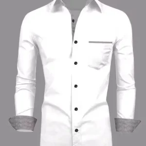 ZOMBOMSTAR Men's Cotton Regular Fit Casual Shirt