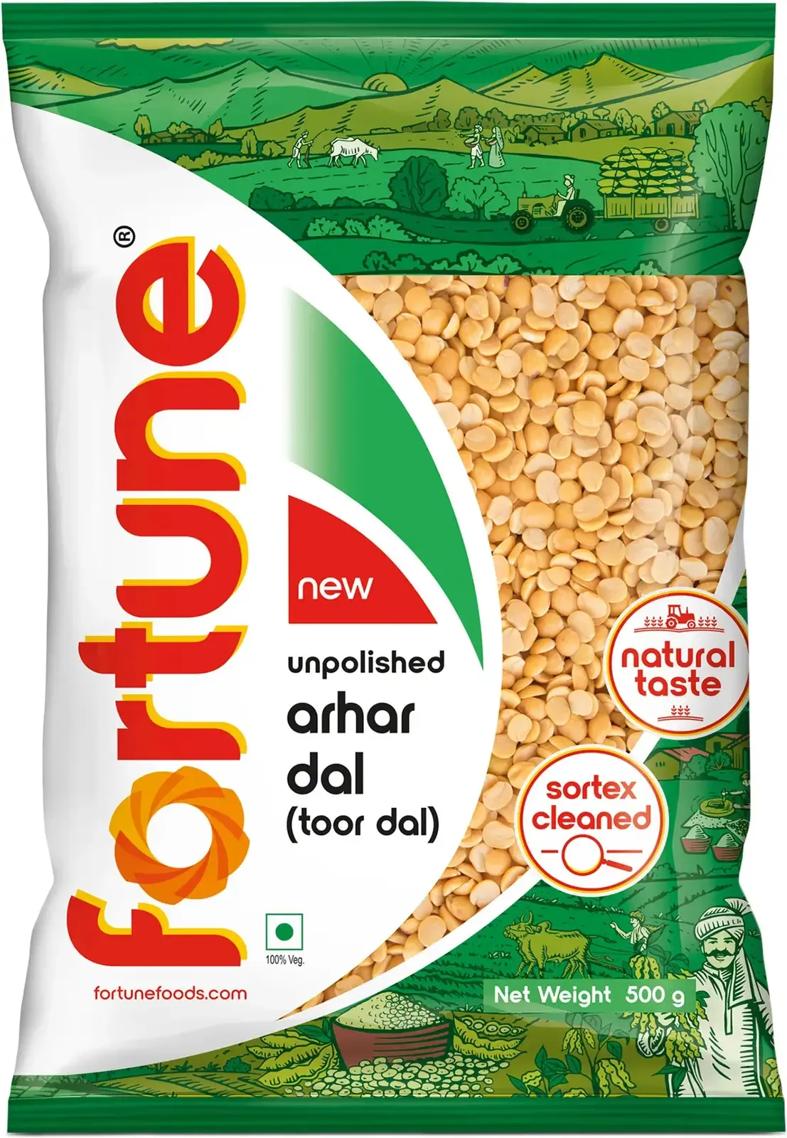 FORTUNE Toor/Arhar Dal (Split) (500 g