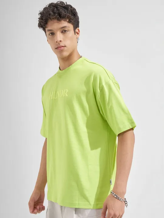 HIGHLANDER Men Printed Drop-Shoulder Sleeves T-shirt - Image 3
