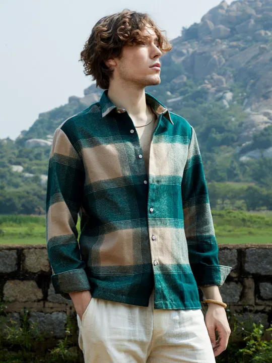 CAHOOT Men Comfort Opaque Checked Casual Shirt